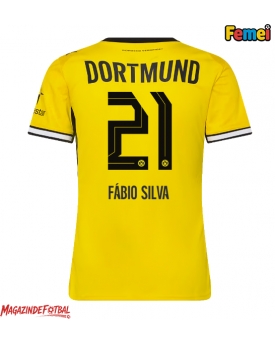 Borussia Dortmund Fabio Silva #21 Tricou Fotbal Replică 2026-27 Femei Acasa Borussia Dortmund Fabio Silva #21 Tricou Fotbal Replică 2026-27 Femei Acasa